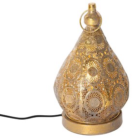Lampada da tavolo orientale oro 19 cm - Mowgli