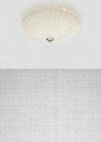 Plafoniera bianca con paralume in vetro ø 35 cm Cut – Markslöjd