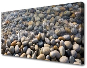 Quadro su tela Pietre, acqua, arte 100x50 cm