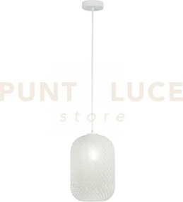 Lampadario a sospensione ashford ovale bianca 1 luce attacco e27 20...