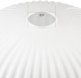 Vetro di ricambio per lampadario HARMA E27 14x25 cm bianco