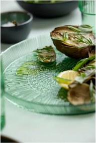 Piatto da portata in vetro verde ø 30 cm Kusintha - Bitz