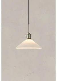 Markslöjd 108867 - Lampadario a sospensione con filo VELA 1xE27/40W/230V ottone/bianco
