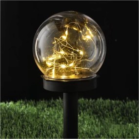 Lampada solare LED con sensore GLEAM LED/1,2V 3000K IP44 40 mAh trasparente/nera