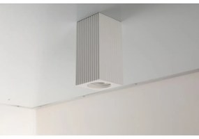 Plafoniera LED GU10 e GU5.3 in Gesso Pitturabile Quadrato 70x140mm Materiale Gesso