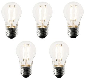 Set di 5 lampadine LED E27 Smart P45 4,5W 470 lm 1800-4000K