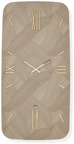 Abitarte Orologio da Parete grande in verticale Crisma max con numeri romani - in 2 varianti 65 x 130 Carta da parati CRISMA oro