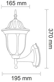 Applique da esterno FLORENCJA 1xE27/20W/230V IP43