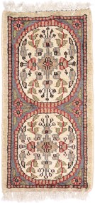 Agra Tappeto 30x60 Beige (Indian) Annodato A Mano