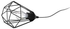 Eglo 54889 - LED Luce da tavolo con presa 1xE27/4W/230V 3000K nero