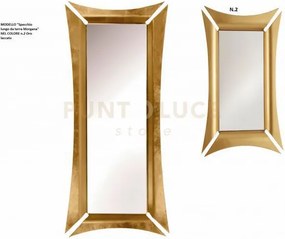 Specchio lungo da terra morgana oro trasparente