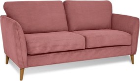 Divano in velluto a coste rosa 170 cm Paris - Scandic