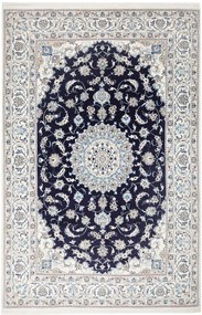 Nain Tappeto persiano 300 x 200 Blu (Iran) Annodato A Mano