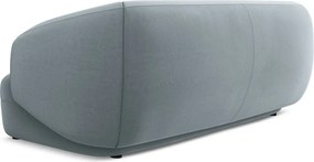 Divano azzurro con rivestimento in velluto 212 cm Moana – Makamii