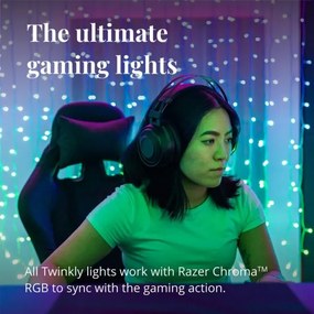 Twinkly TWW210SPP-TEU - LED RGB Tenda natalizia per esterni 210xLED 6,1m IP44 Wi-Fi