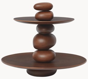 Alzatina a più livelli in legno di faggio Pebble