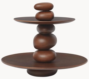 Alzatina per dolci in legno di faggio Pebble