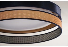 Duolla-Plafoniera LED ROLLER DUO SHINY LED/24W/230V diametro 45 cm blu/rame