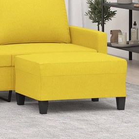 Poggiapiedi Giallo Chiaro 70x55x41 Cm İn Tessuto /
