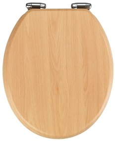 Sedile per WC con chiusura facilitata Beech Nature, 43 x 37 cm - Wenko