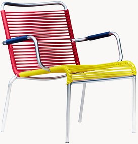 Set di 2 poltroncine da giardino fatte a mano Mya Spaghetti, impilabili