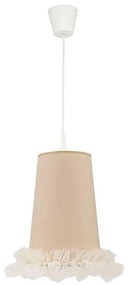 Duolla - Lampadario a sospensione per bambini BALLET 1xE27/40W/230V diametro 21 cm beige