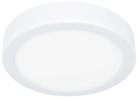 Plafoniera Moderna Fueva 5 Acciaio Bianco Led Integrato 11W 3000K Ip44