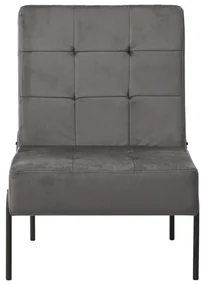 Poltrona relax 65x79x87 cm grigio scuro in velluto