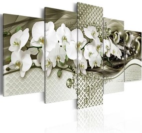 Quadro Profumo di orchidea  Colore Verde, Dimensioni e Misure 100x50