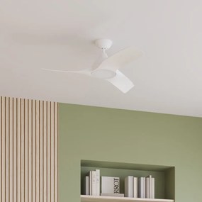 Ventilatore da soffitto Aruba bianco, Ø 112 cm, CCT, dimmerabile, INSPIRE IP20