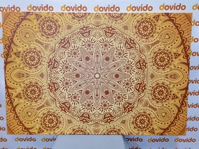 Stampa su tela – Mandala ornamentale con pizzo