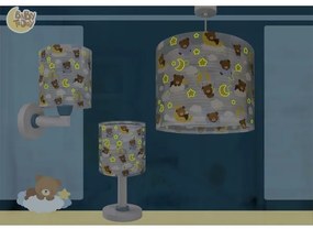 Dalber 41572T - Lampadario per bambini BABY TEDDY 1xE27/15W/230V blu