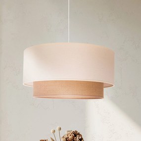 Lampada a sospensione Boho Euluna, dimmerabile, Crema / Ambra, Soggiorno / Sala da pranzo, Tessuto / Stoffa / Seta, Campagna / Rustiche, Lampada a sospensione