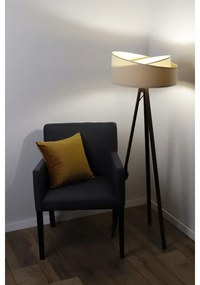 Lampada da terra GALAXY 1xE27/60W/230V beige/wenge