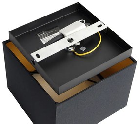 Plafoniera moderna nera con oro - VT