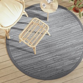 Tappeto Da Esterno Arakıl Grigio Ø160 Cm İn Pp /