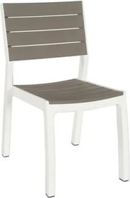 Set Da Pranzo Tavolo Allungabile 100x162/240 Con 6 Sedie In Resina Harmony Keter Cappuccino