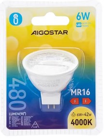 Lampadina LED MR16 GU5,3/6W/12V 4000K - Aigostar