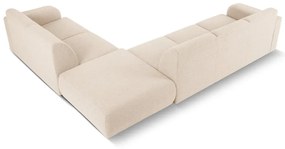 Divano angolare beige in tessuto bouclé (angolo destro) Molino - Micadoni Home