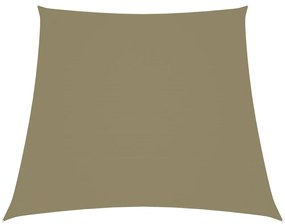 Parasole a Vela in Tela Oxford a Trapezio 3/4x3 m Beige