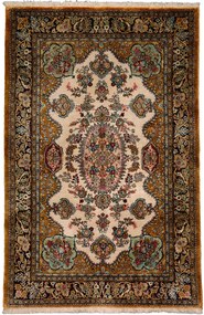 Ghom Tappeto persiano 110 x 160 Marrone (Iran) Annodato A Mano