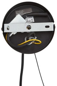 Lampadario moderno nero con vetro fumé 9 luci - Laura