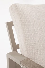 Set di mobili da giardino beige in alluminio per 5 persone Elna – Bizzotto