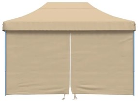 Tendone per Feste Pieghevole Pop-Up con 4 Pareti Beige