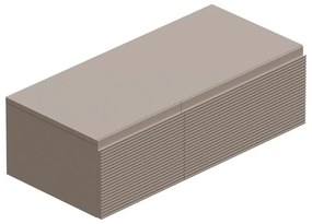 Mobile da bagno sotto lavabo L 100.3 x H 30 x P 46 cm beige, 2 cassetti Step