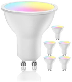 Confezione da 6 lampadine LED dimmerabili GU10/6,5W/230V 2700-6500K Wi-Fi - Aigostar