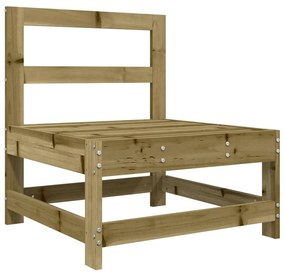 Set salotto da giardino 7 pz in legno impregnato di pino