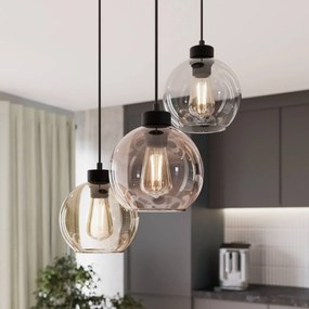 Lampada a sospensione in vetro Cubus TK Lighting, dimmerabile, Chiaro / Trasparente, Soggiorno / Sala da pranzo, Vetro, Moderno, Lampada a sospensione