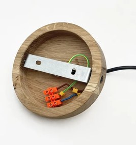 Lampadario a cavo ASTA 1xE27/60W/230V Ø 28 cm rovere