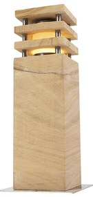 Lampada da terra moderna per esterni in pietra arenaria 40 cm - Grumpy